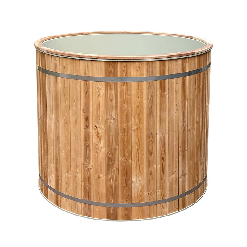 304 স্টেইনলেস স্টিল লাইনার সহ গভীর নিমজ্জন আকারের কোল্ড বাথটাব