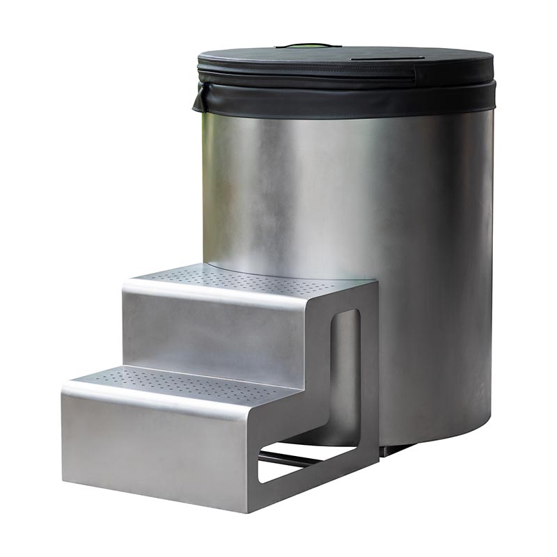 সম্পূর্ণ 304 স্টেইনলেস স্টীল গোল কোল্ড প্লাঞ্জ টব